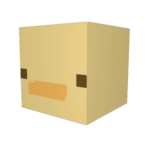 Veraius Minecraft avatar head, 3D render