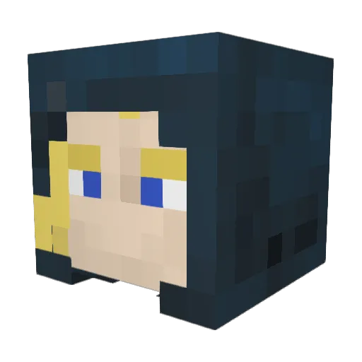 Verandis Minecraft avatar head, 3D render