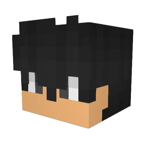 Veranix Minecraft avatar head, 3D render