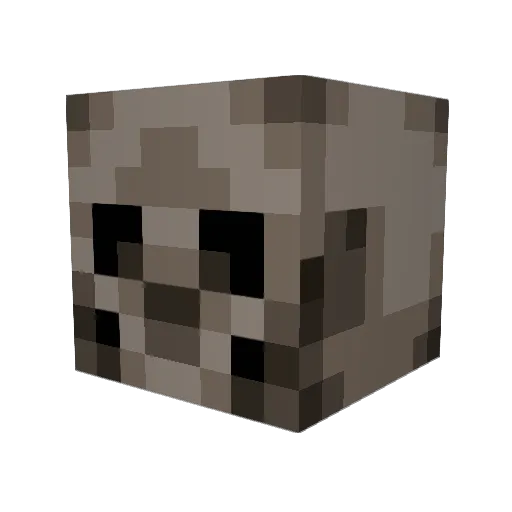 Veratos Minecraft avatar head, 3D render