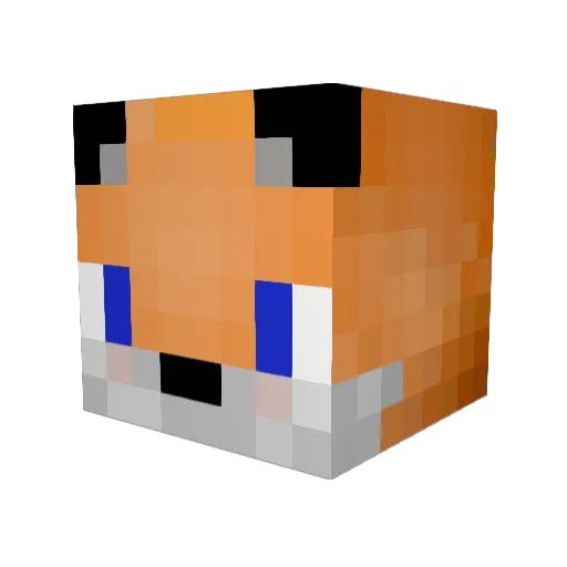 Verbena_ Minecraft avatar head, 3D render