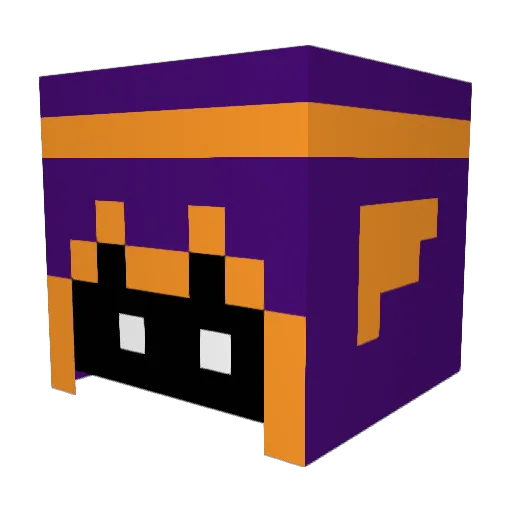 Verbesity Minecraft avatar head, 3D render