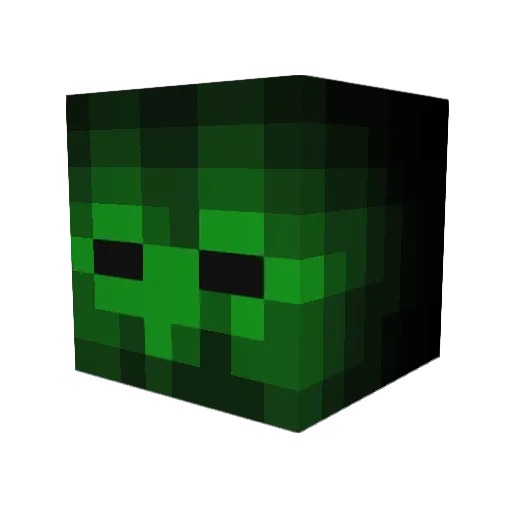 Verches1 Minecraft avatar head, 3D render