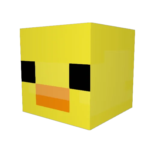 Vercrackt Minecraft avatar head, 3D render
