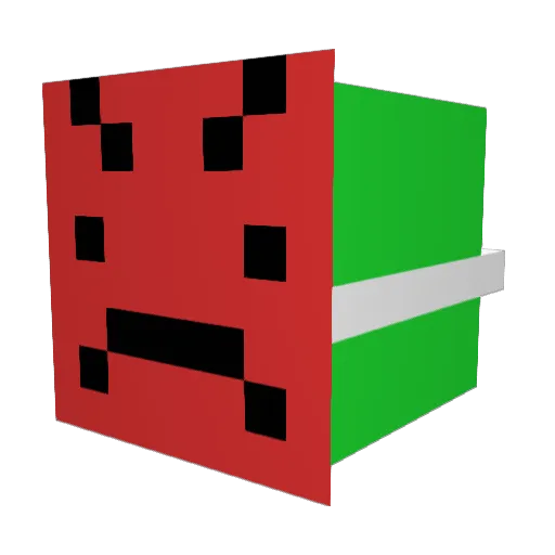 Verdesote2022 Minecraft avatar head, 3D render