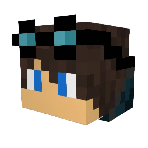 Verdian_ Minecraft avatar head, 3D render