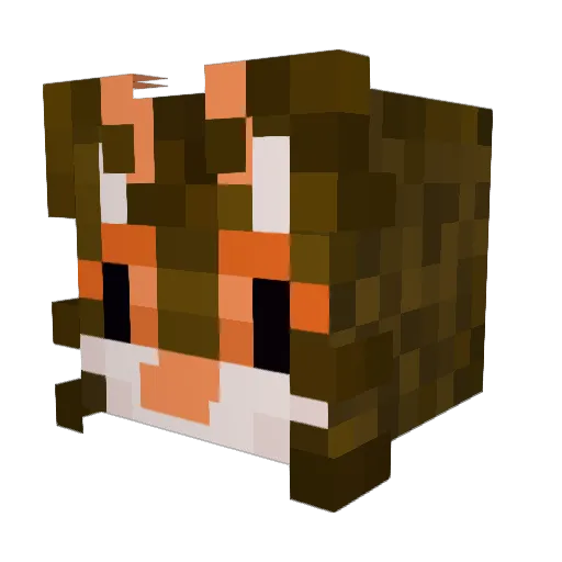 VerdigrisCopper Minecraft avatar head, 3D render