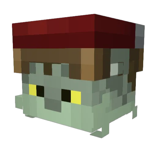 Verdros Minecraft avatar head, 3D render