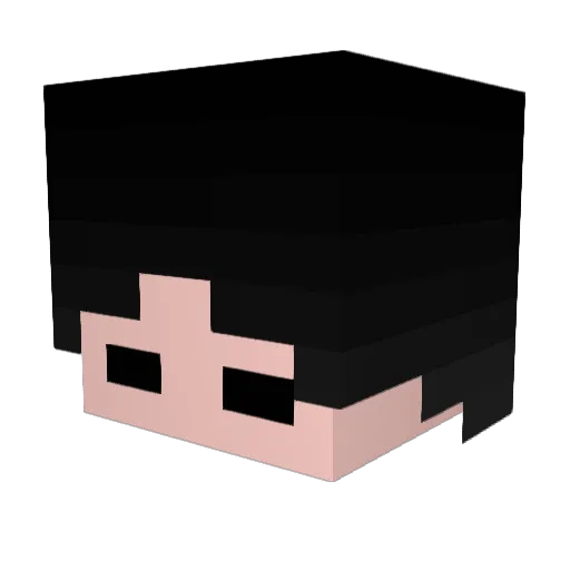Verdura Minecraft avatar head, 3D render