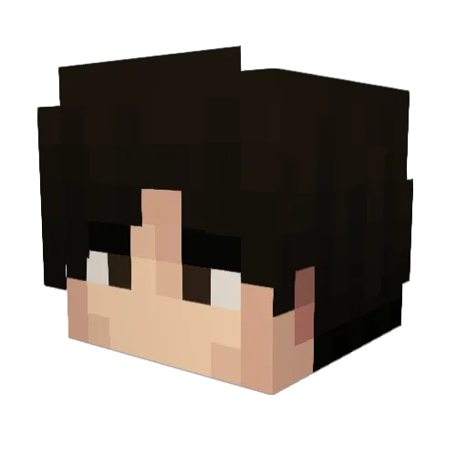 Verellium Minecraft avatar head, 3D render