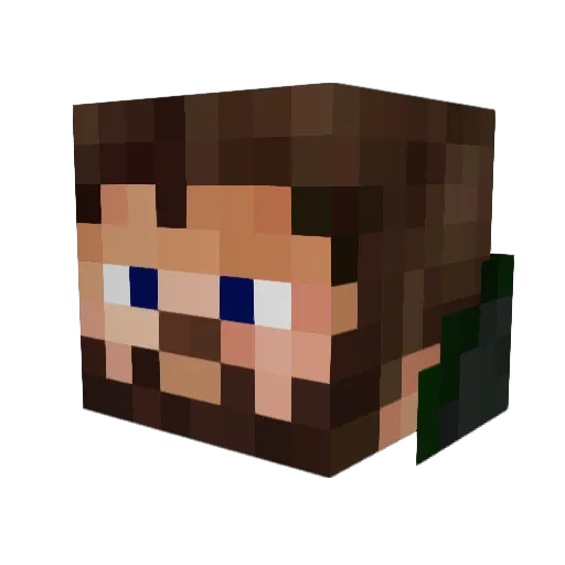 VereuWillem Minecraft avatar head, 3D render