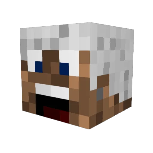 Vergewaltigung Minecraft avatar head, 3D render