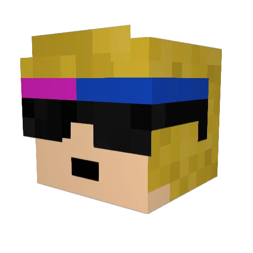 Vergil897 Minecraft avatar head, 3D render