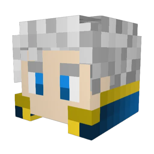 VergilsFeet Minecraft avatar head, 3D render
