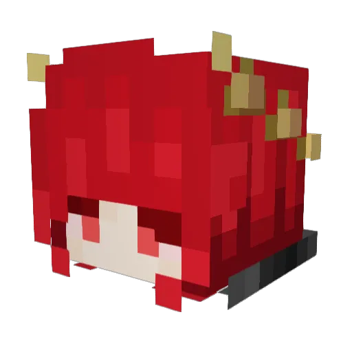 VeriMors Minecraft avatar head, 3D render