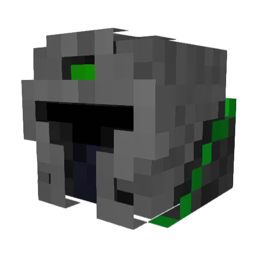 VeridianSt0rm Minecraft avatar head, 3D render