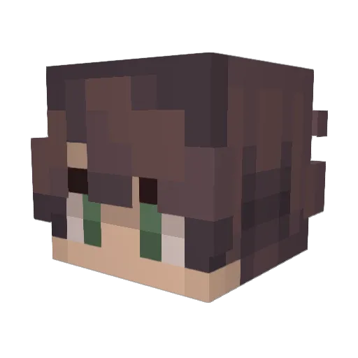 Verificar Minecraft avatar head, 3D render