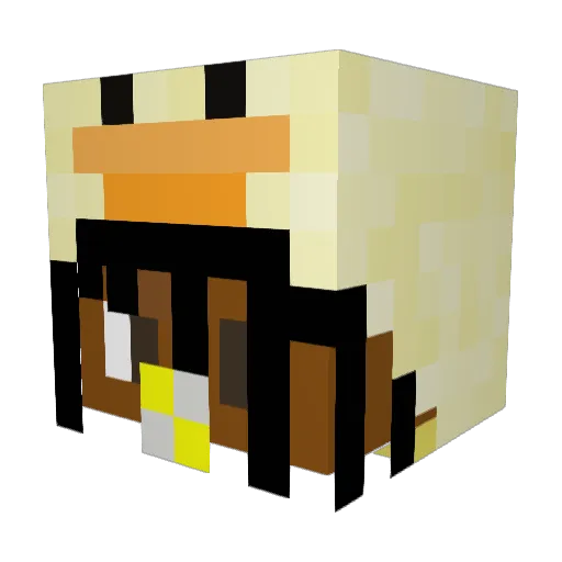 Verifiedpalo Minecraft avatar head, 3D render
