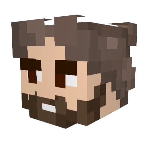 Verifyy Minecraft avatar head, 3D render