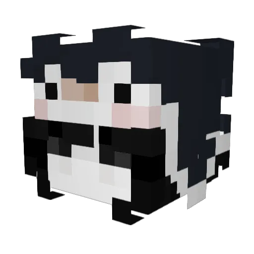 Verikuu_Lily Minecraft avatar head, 3D render