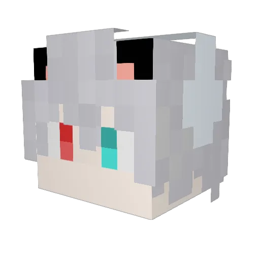 Verionca Minecraft avatar head, 3D render