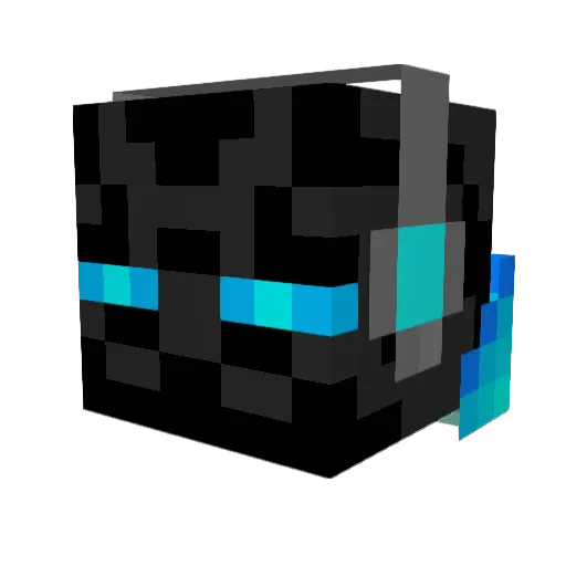 Veristeel Minecraft avatar head, 3D render