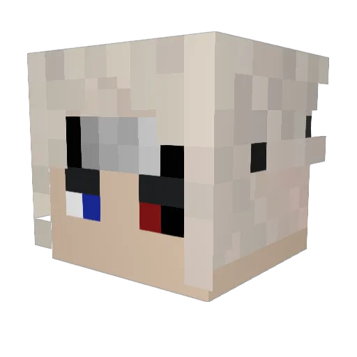 Veritrin Minecraft avatar head, 3D render