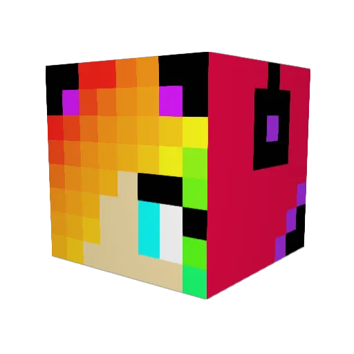 VerityJayne Minecraft avatar head, 3D render