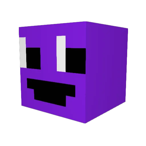 Verkhoturov Minecraft avatar head, 3D render