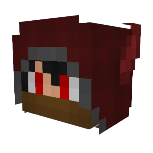 Verkozius Minecraft avatar head, 3D render