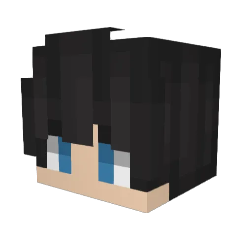 VerkuOG Minecraft avatar head, 3D render