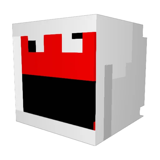 Verlandez Minecraft avatar head, 3D render