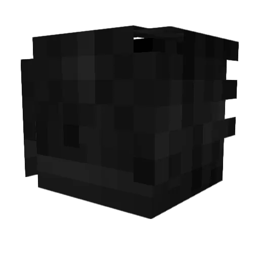 VerletztesKind Minecraft avatar head, 3D render
