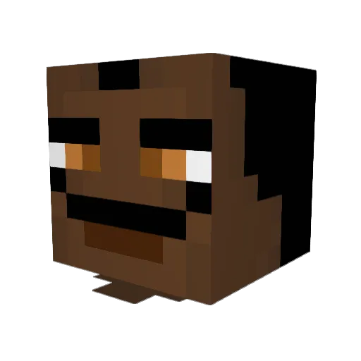 VermillionSquid Minecraft avatar head, 3D render
