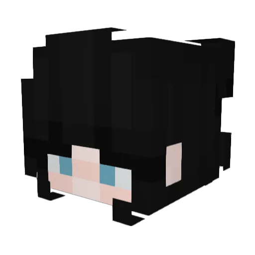 Vermonove Minecraft avatar head, 3D render
