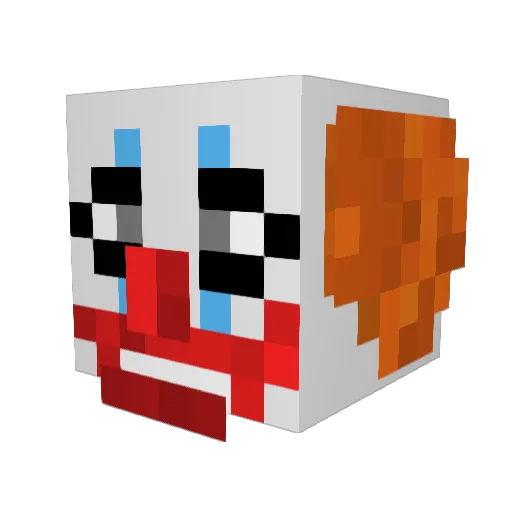 Vermoud Minecraft avatar head, 3D render