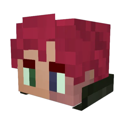 VermouthKnight Minecraft avatar head, 3D render