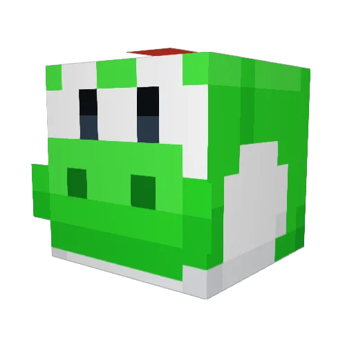 Vernalsign Minecraft avatar head, 3D render