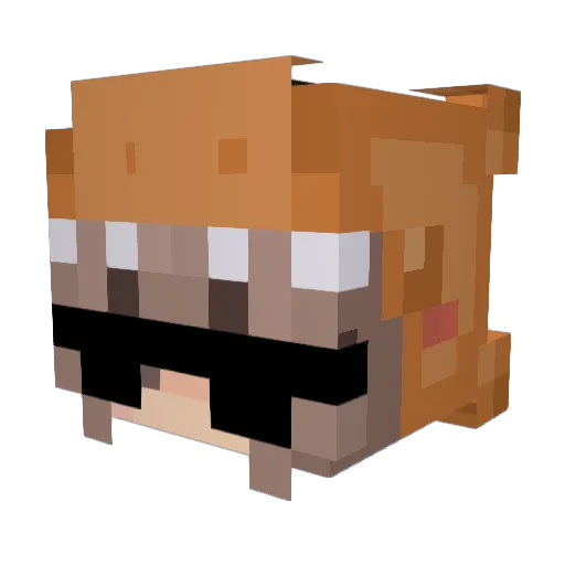 Vernickk Minecraft avatar head, 3D render