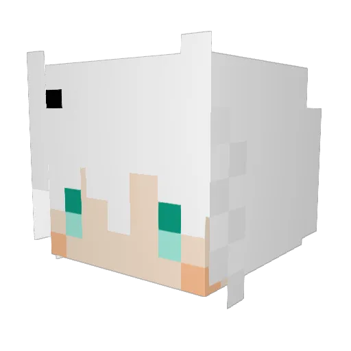 Verniy_ Minecraft avatar head, 3D render