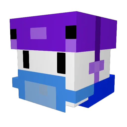 VernonTiberius Minecraft avatar head, 3D render