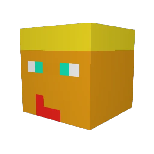 Vernon_Scurry Minecraft avatar head, 3D render