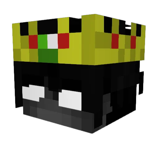 Vernxy Minecraft avatar head, 3D render