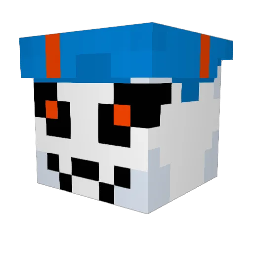 Verocity__ Minecraft avatar head, 3D render