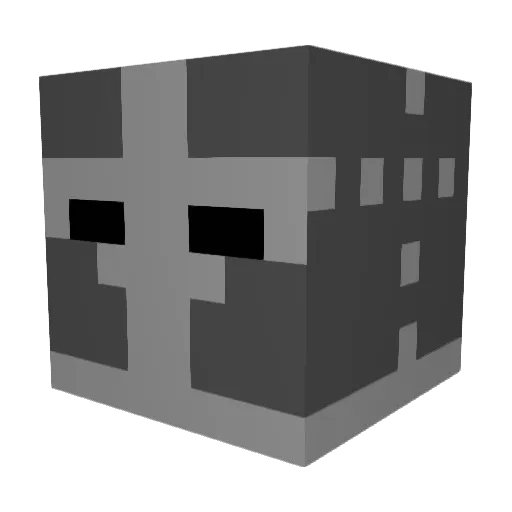Veromba Minecraft avatar head, 3D render
