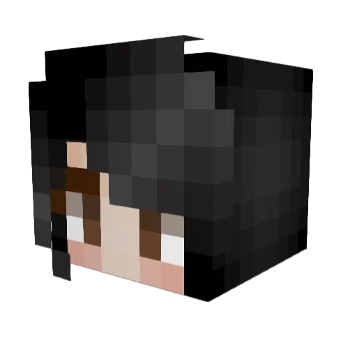 Veronica98 Minecraft avatar head, 3D render
