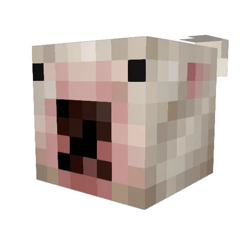 VeronicaPlayss Minecraft avatar head, 3D render