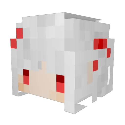 Veronican Minecraft avatar head, 3D render
