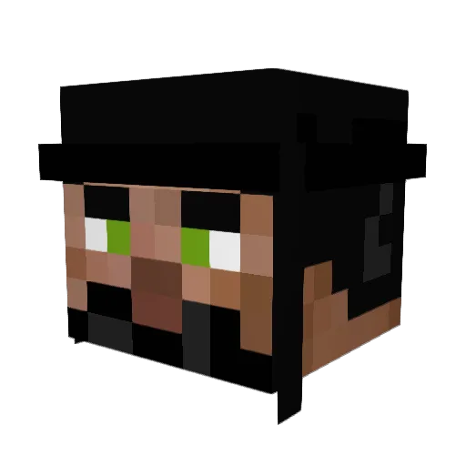 Veronika16 Minecraft avatar head, 3D render
