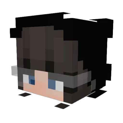 VeronikaZara Minecraft avatar head, 3D render